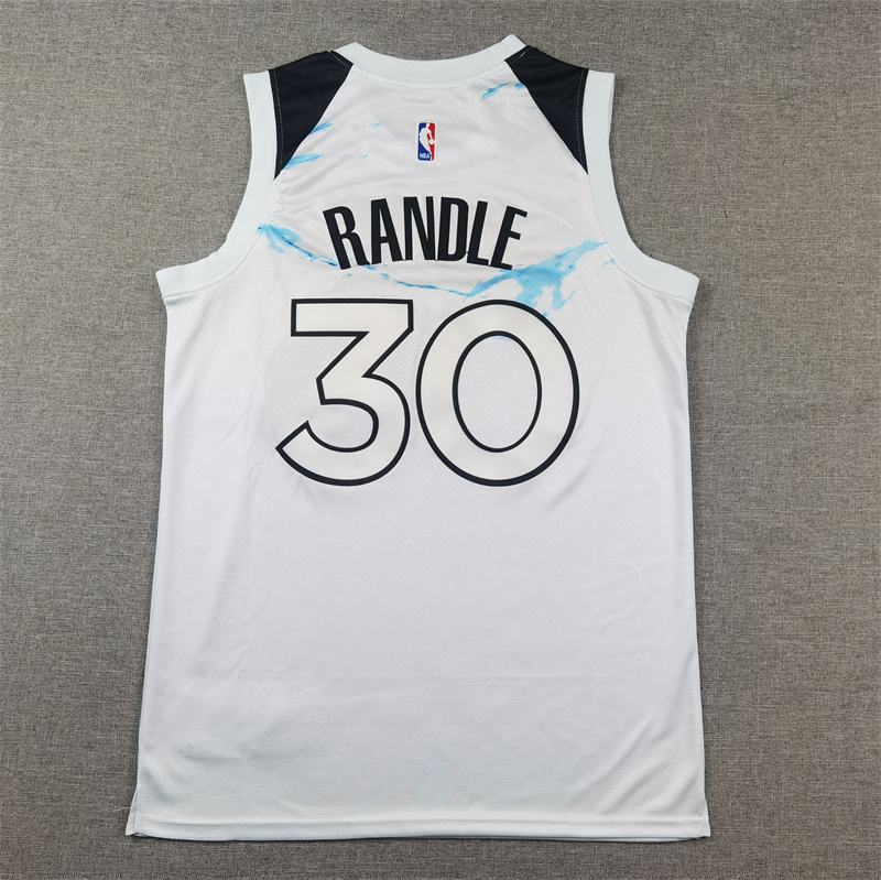 Men Minnesota Timberwolves #30 Randle white  2024 2025 NBA jersey->minnesota timberwolves->NBA Jersey